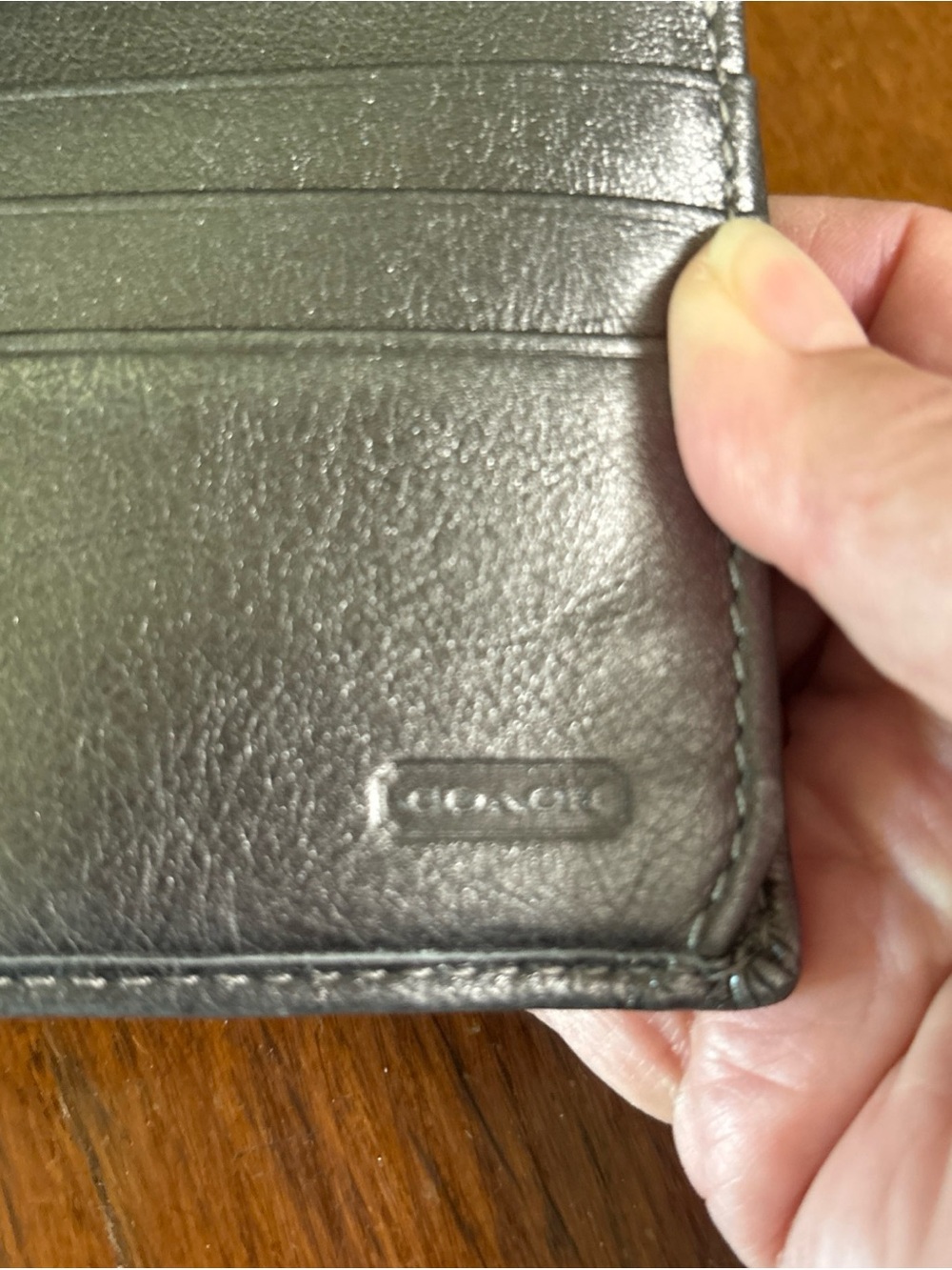 Coach Metallic Signature Continental Wallet - Silver - Picture 5 of 6